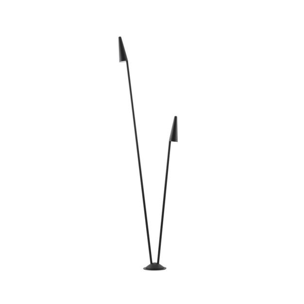 Nova Luce Mabel - Gartenleuchte - Ø 48,9 x 201,2 x 20,1 cm - 17W LED inkl. - IP54 - dunkel anthrazit