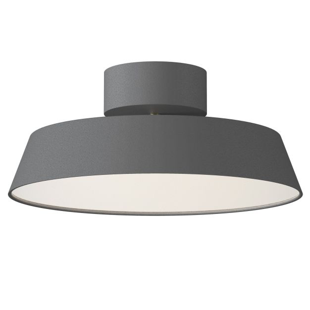 Design for the People Kaito 2 Dim - Deckenleuchte - Ø 30 x 12,8 cm - 10,5W dimmbar LED inkl. - grau