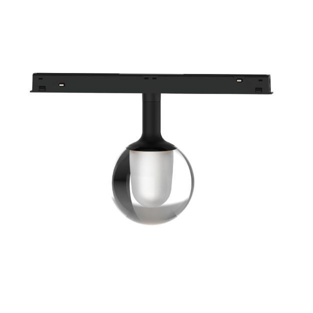 VK Lighting Eiva - magnetisches Schienensystem - Schienenstrahler - Ø 7,5 x 13,1 cm - 3W LED inkl. - DALI dimmbar - schwarz