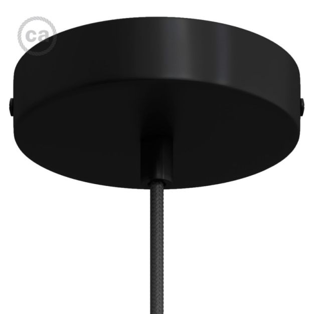 Creative Cables - Deckenrosette - Ø 12 x 2,5 cm - schwarz