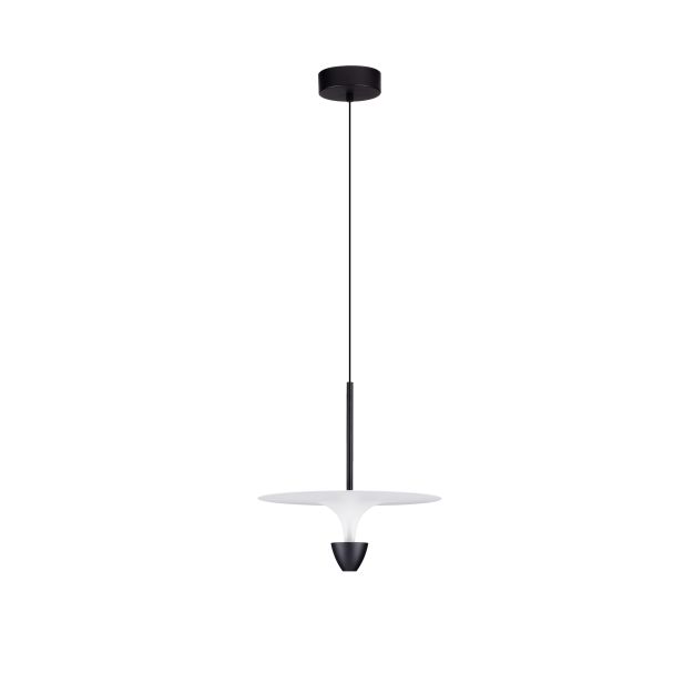 Nova Luce Luet - Hängelampe - Ø 34 x 180 cm - 11W LED inkl. - sand schwarz und weiß