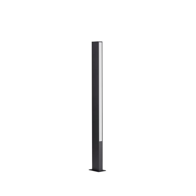 Nova Luce Stor - Gartenleuchte - 8 x 100 x 12 cm - 17W LED inkl. - IP65 - Sand schwarz