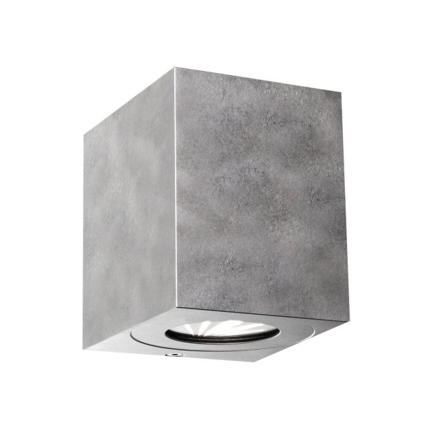 Nordlux Canto Kubi 2 - Außenwandleuchte - 8,7 x 10,4 x 10 cm - 2 x 5W LED inkl. - IP44 - Metall verzinkt