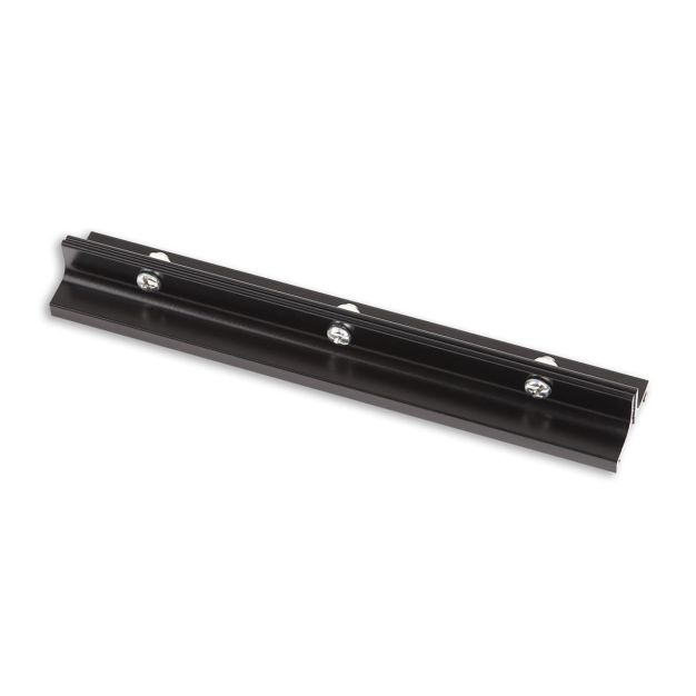 Maxlight - langer Schienenhalter zum Verbinden und Aufhängen von Schienen - 18 cm - schwarz