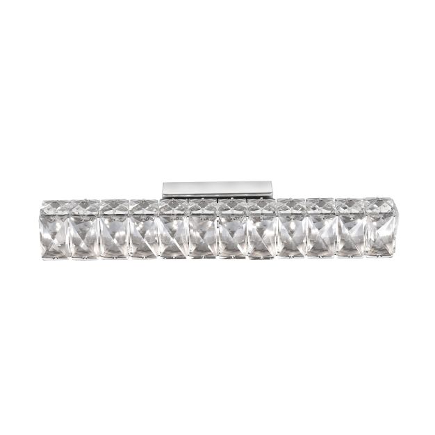 Nova Luce Corona - Wandleuchte - 40 x 7 x 7 cm - 8W LED inkl. - Chrom