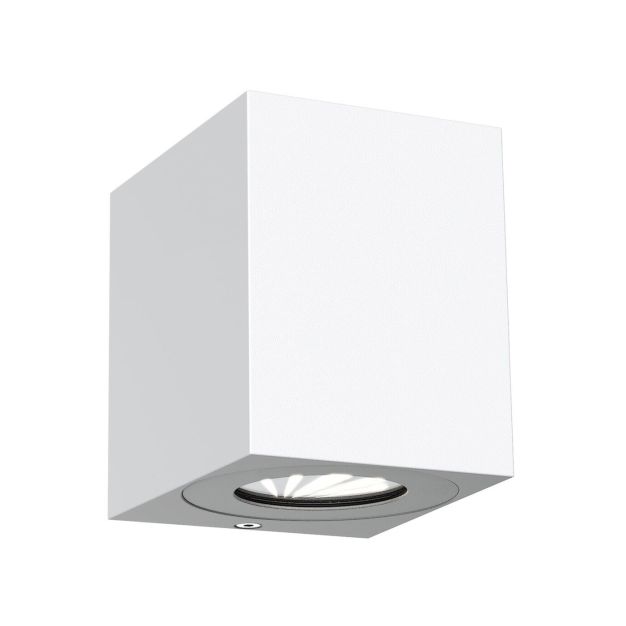 Nordlux Canto Kubi 2 - Außenwandleuchte - 8,7 x 10,4 cm - 2 x 6W LED inkl. - IP44 - weiß