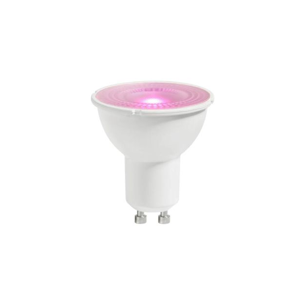 Nordlux Smart LED-Glühbirne - intelligente Beleuchtung - Ø 5 x 5,4 cm - GU10 - 5,4W - Dimmfunktion über App - RGB+W