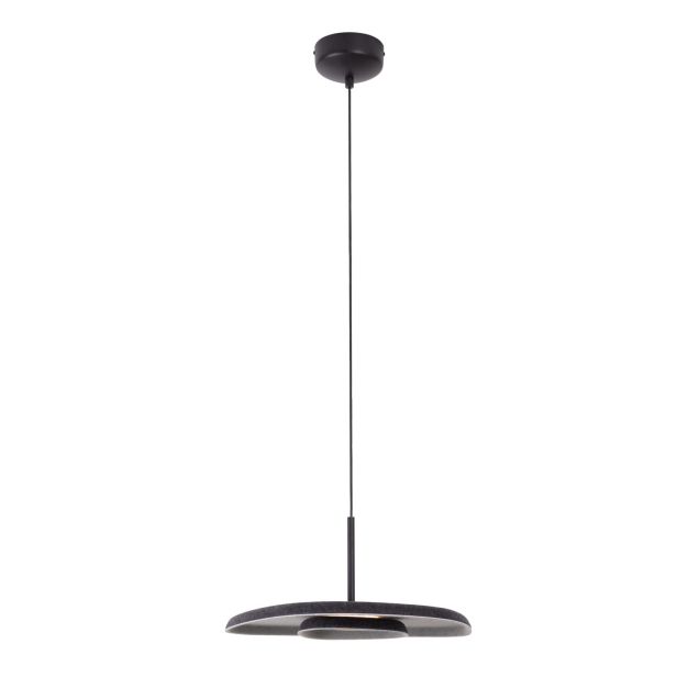 Maxlight Deux - Pendelleuchte - 40 x 30 x 190 cm - 5W LED inkl - schwarz und grau