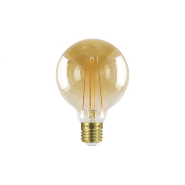 Integral LED Lampe - Ø 9,5 x 14 cm - 5W dimmbar - 1800K - amber