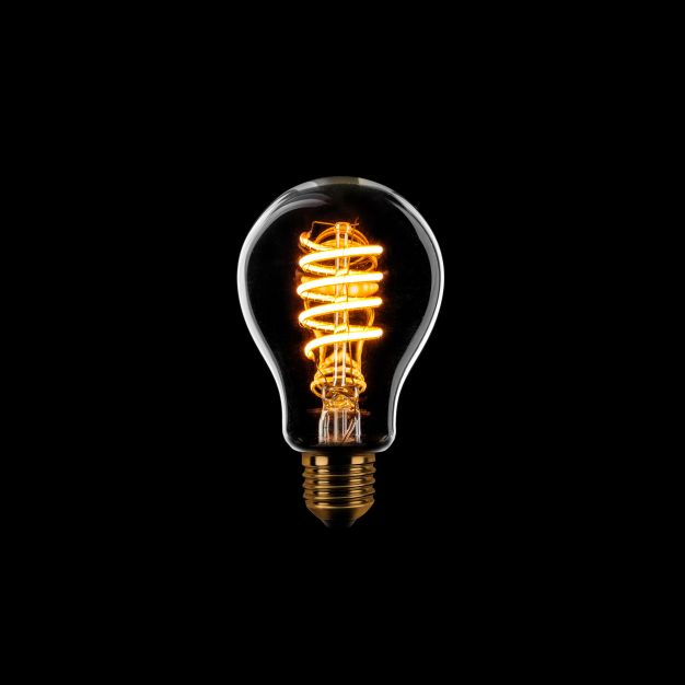 ETH Standard Spiral LED Glühfaden - E27 - 8W dimmbar - 1800K - transparent