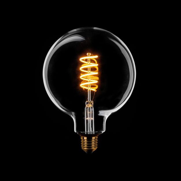 ETH Globe Spiral LED Filament - Ø 12,5 cm - E27 - 8W dimmbar- 1800K - transparent