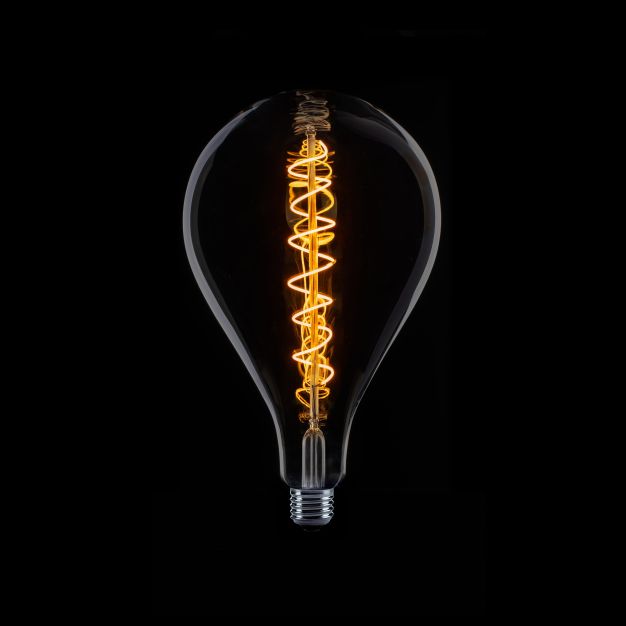 ETH Standard XXL Spiral Filament LED - 3 Stufen dimmbar - E27 - 1 bis 7W - 2100K - geräuchert