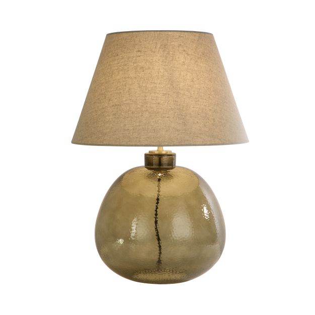 Searchlight Zenith - Tischleuchte - Ø 40 x 54 cm - grün und beige