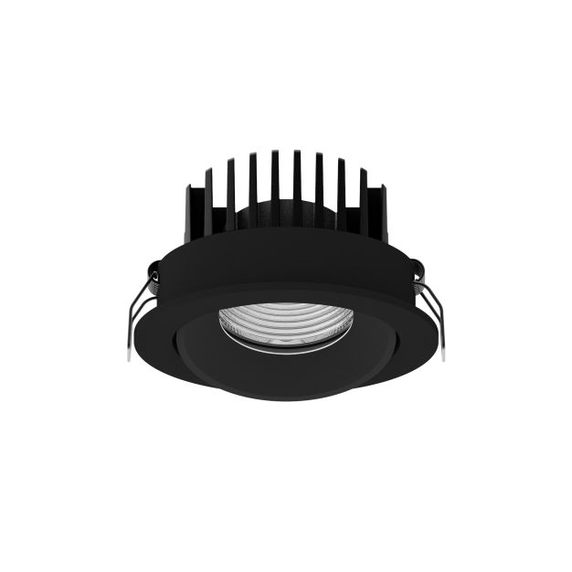 Nova Luce Blade - Einbaustrahler - Ø 90 mm, Ø 80 mm Einbaumaß - 12W LED inkl. - IP65 - schwarz