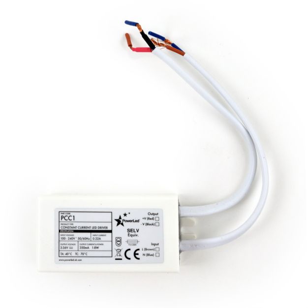Projectlight LED-Treiber - 3 bis 36V / 230V - 350mA - 1-8W