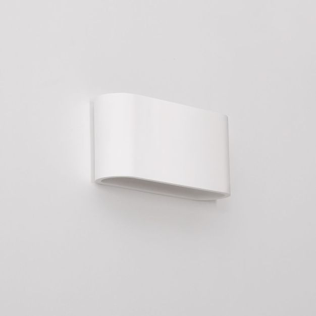 Artdelight Lille - Wandleuchte - 7 x 25 x 12 cm - weiß glatt