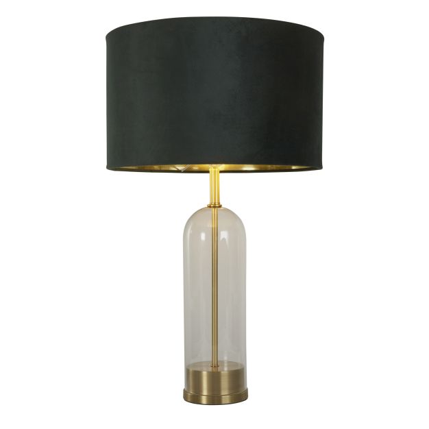 Searchlight Oxford - Tischleuchte - Ø 40 x 51 cm - schwarz, gold und grün