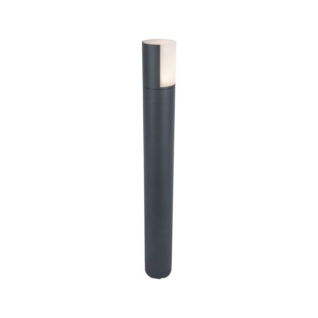 Lutec Cyra - Gartenleuchte - Ø 7,8 x 65 cm - 8W LED inkl. - IP54 - dunkelgrau
