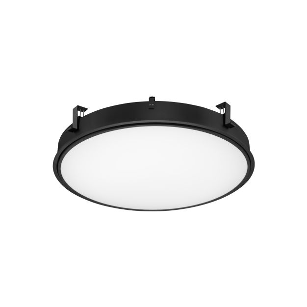 Nova Luce Perfect Profile Trimless - Einbaustrahler mit Fernbedienung (inkl.) - Ø 840 mm, 830 mm Einbaumaß - 80W dimmbare LED inkl. - 2700K-6000K - schwarz