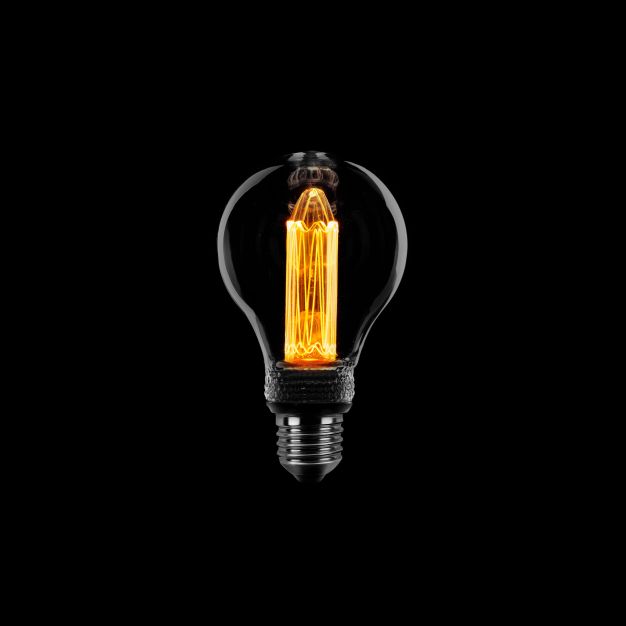 ETH Standard LED Glühfaden - E27 - 3 Stufen dimmbar - 5W - 1800K - Rauch-Titan
