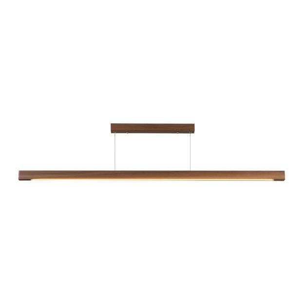 VK Lighting Woody - Pendelleuchte - 180 x 4,5 x 200 cm - 27W Dali dimmbare led inkl - dunkles Holz