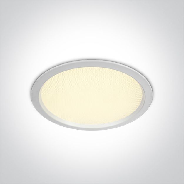 ONE Light Downlights Fixed LED - Deckeneinbauleuchte - Ø 220 mm, Ø 205 mm Einbaumaß - 30W LED inkl. - IP44 - weiß