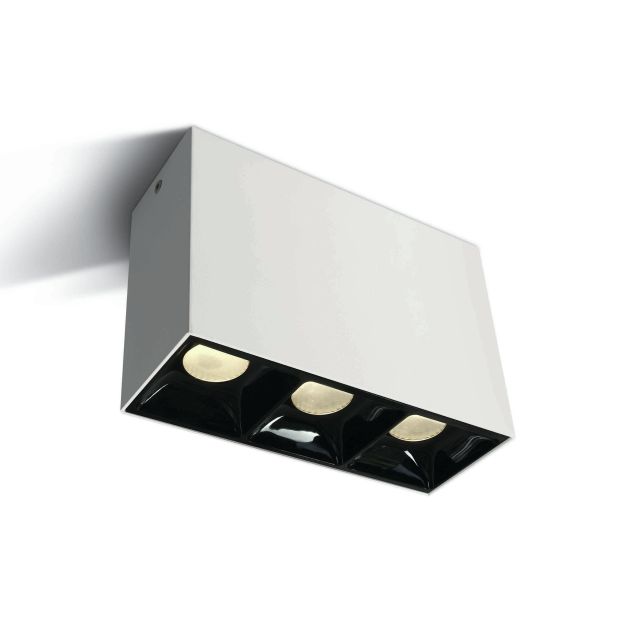ONE Light Surface Shop Square Boxes - Deckenleuchte - 14,6 x 5,4 x 10 cm - 3 x 7W LED inkl. - weiß