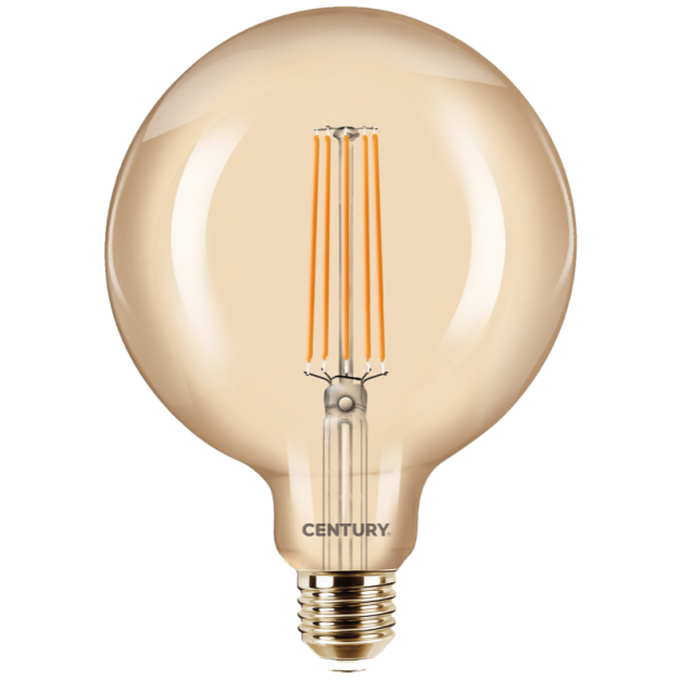 Century Italia LED-Glühlampe - Ø 12,5 x 17 cm - E27 - 11W dimmbar - 2200K - amber
