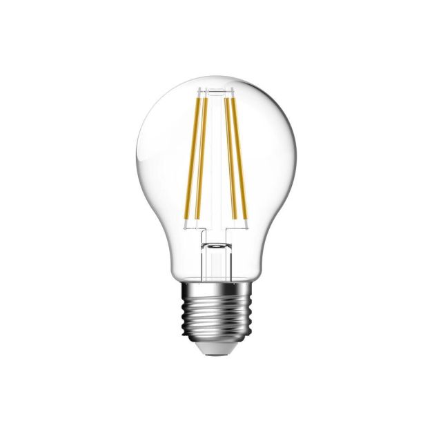 Nordlux Smart LED-Birne - intelligente Beleuchtung - Ø 6 x 10,4 cm - E27 - 4,7W - Dimmfunktion und einstellbare Lichtfarbe per App - transparent