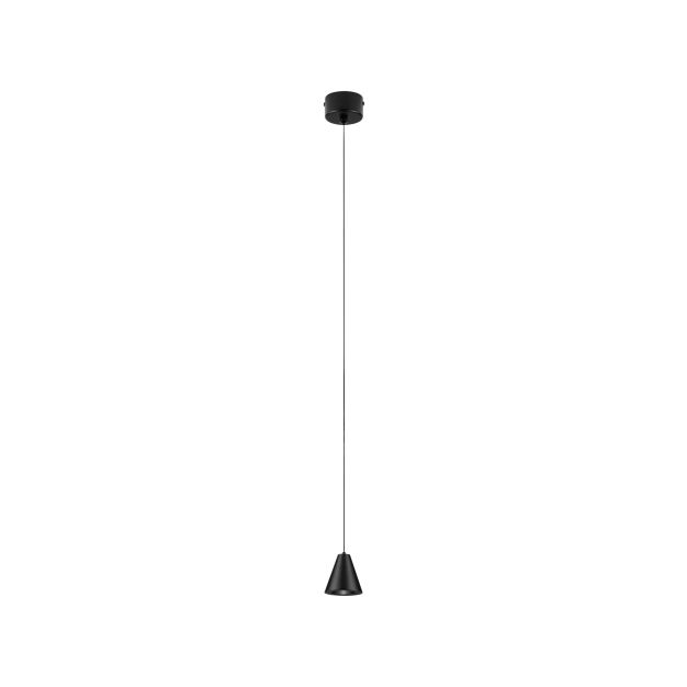 Nova Luce Irmos - Hängelampe - Ø 6 x 191 cm - 5W LED inkl. - sand schwarz