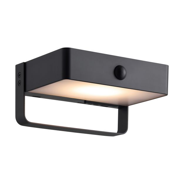 Nordlux Saulio Solar - außenwandleuchte - 15,6 x 7,3 x 11,3 cm - 4,45W LED inkl. - IP44 - schwarz