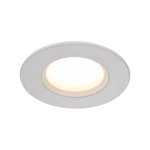 Nordlux Dorado - Einbaustrahler - Ø 85 mm, Ø 72 mm Einbaugröße - 5,5W dimmbare LED inkl. - IP65 - weiß