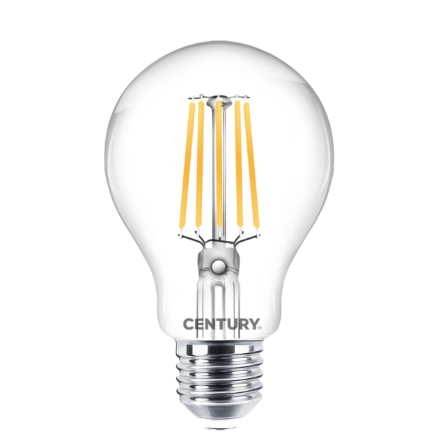 Century Italia Incanto - Ø 7,5 x 14 cm - E27 - 16W nicht dimmbar - 4000K - transparent