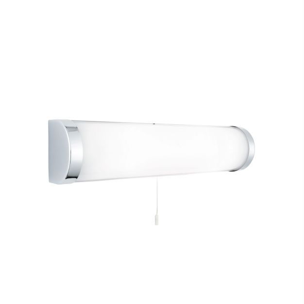 Searchlight Poplar - Wandleuchte mit Zugschalter - 40 x 7,3 x 9 cm - IP44 - weiß
