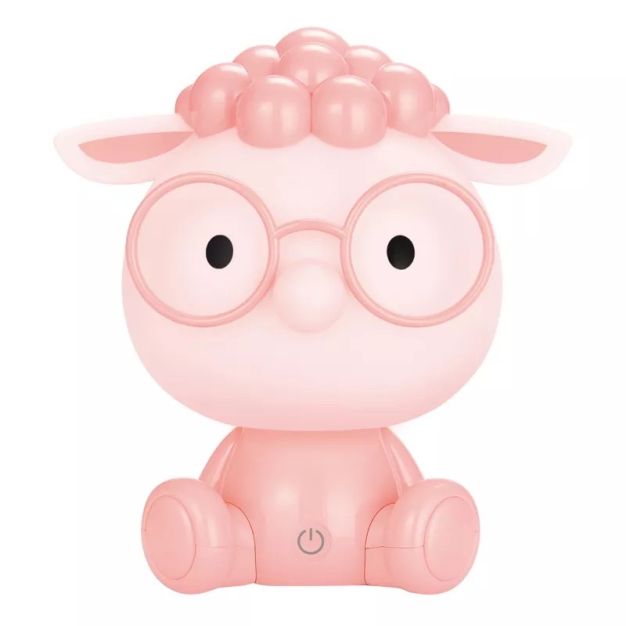Zuma Line Animals Sheep - Tischleuchte - 27 x 28 cm - 3W dimmbare LED inkl - rosa