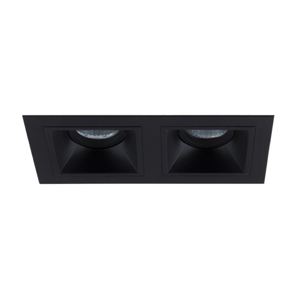 Maxlight Hit - Einbaustrahler 2L - 215 x 115 mm, 195 x 95 mm Einbaumaß - schwarz