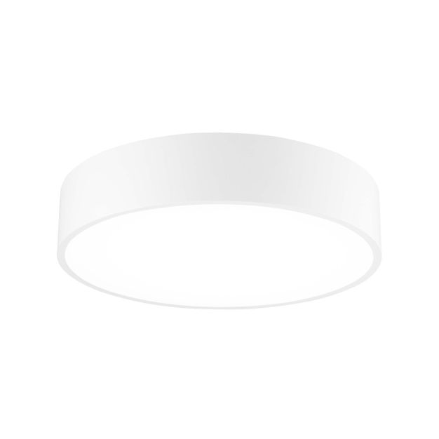 Nova Luce Roda - Deckenleuchte - Ø 40 x 10 cm - 30W LED inkl. - weiß - warmweiße Lichtfarbe