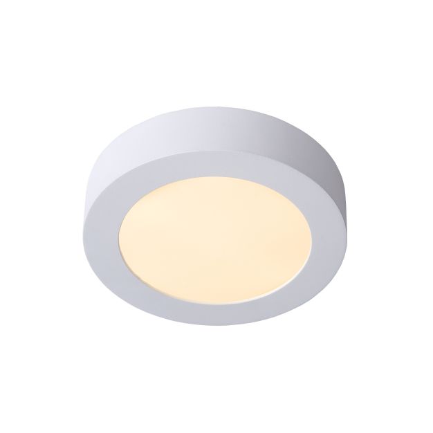 Lucide Brice-Led - Deckenleuchte - Ø 18 x 3,9 cm - 11W dimmbare LED inkl. - IP44 - weiß