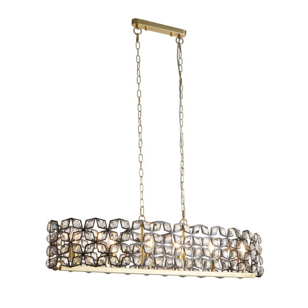 Searchlight Iris - Pendelleuchte - 100 x 30 x 150 cm - gold