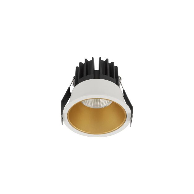 Nova Luce Luela - Einbaustrahler - Ø 85 mm - Einbaugröße 75 mm - 13W LED inkl. - weiß und gold - 4000K