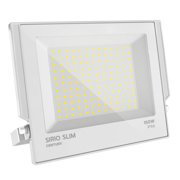 Century Italia Sirio Slim - Scheinwerfer - 36,6 x 3,4 x 30,3 cm - 150W LED inkl. - 4000K - IP66 - weiß