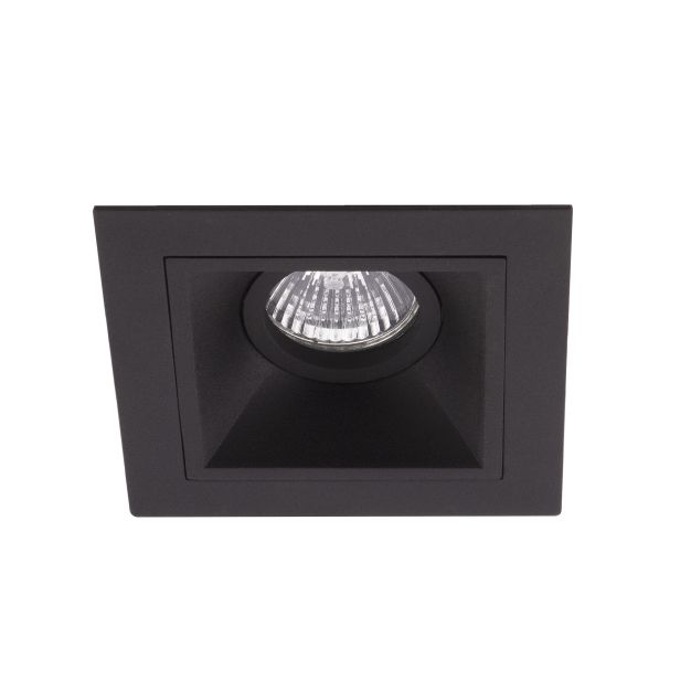 Maxlight Hit - Einbaustrahler 1L - 115 x 115 mm, 95 x 95 mm Einbaumaß - schwarz