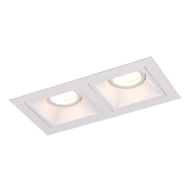 Maxlight Hit - Einbaustrahler 2L - 215 x 115 mm, 195 x 95 mm Einbaumaß - weiß