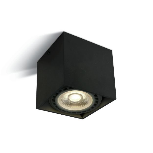 ONE Light R111 GU10 Deckenleuchten - Aufbaustrahler 1L - 12 x 12 x 11,5 cm - schwarz