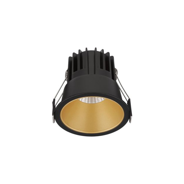 Nova Luce Luela - Einbaustrahler - Ø 85 mm - Einbaugröße 75 mm - 13W LED inkl. - schwarz und gold -3000K