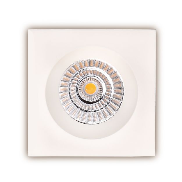 Maxlight Technical Spot H0064 - Einbaustrahler 1L - 90 x 90 mm, Ø 76 mm Einbaumaß - inkl. 7,5W LED - weiß