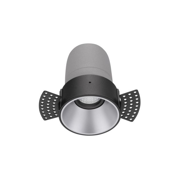 Nova Luce Homer - Einbaustrahler - Ø 74 mm - Einbaugröße 75 mm - 15W LED inkl. - 24° Abstrahlwinkel - schwarz mit Aluminium