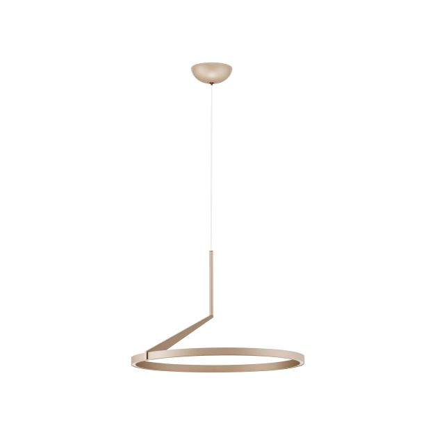 Nova Luce Tilia - Hängelampe - Ø 60 x 250 cm - 31W dimmbar LED inkl. - Mokka Kaffee
