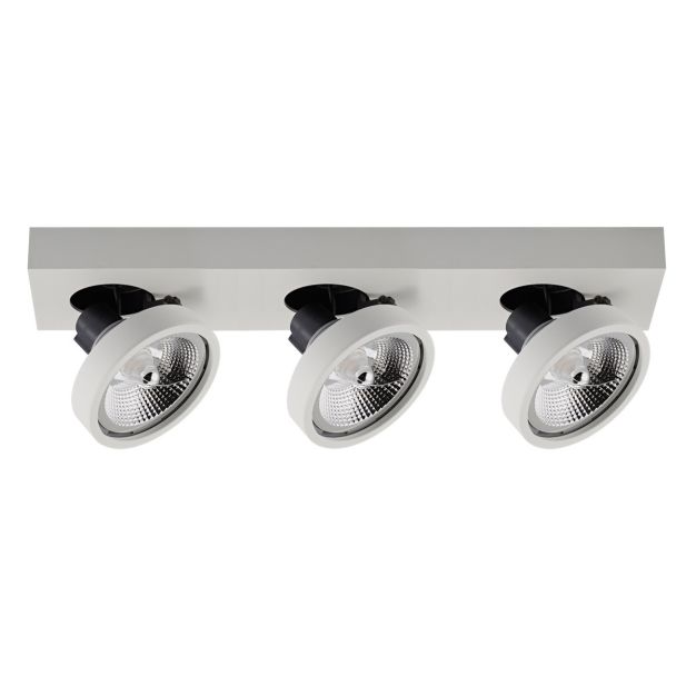 VK Lighting Kylos - Aufbaustrahler 3L - 50,5 x 12 x 12,9 cm - weiß