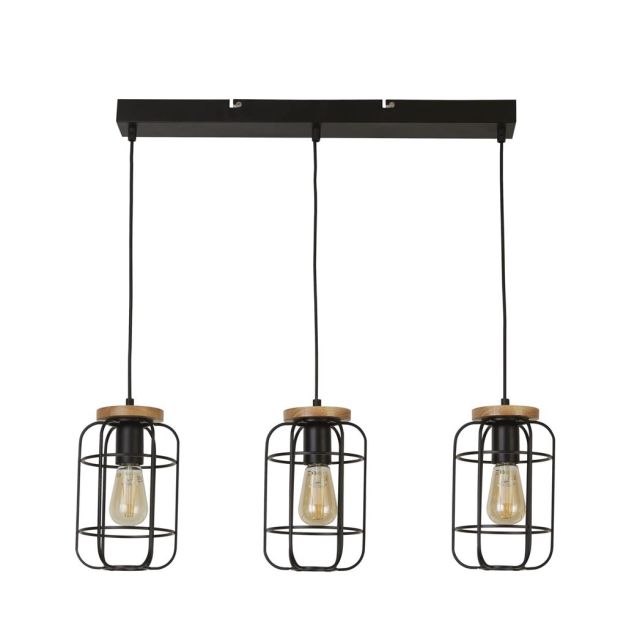 Searchlight Vision - Pendelleuchte - 71 x 130 cm - mattschwarz